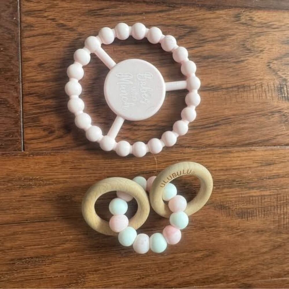 Pink baby girl tethers